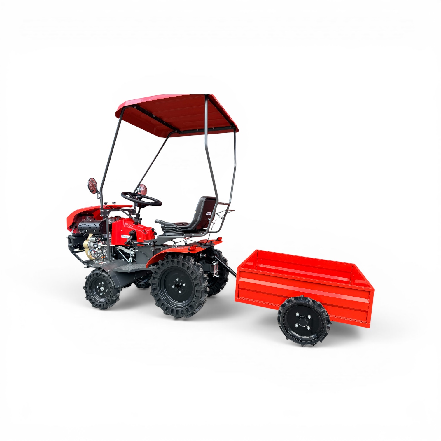 Minitractor de carga y motoazada Diesel Kama 15 hp - Imagen 8