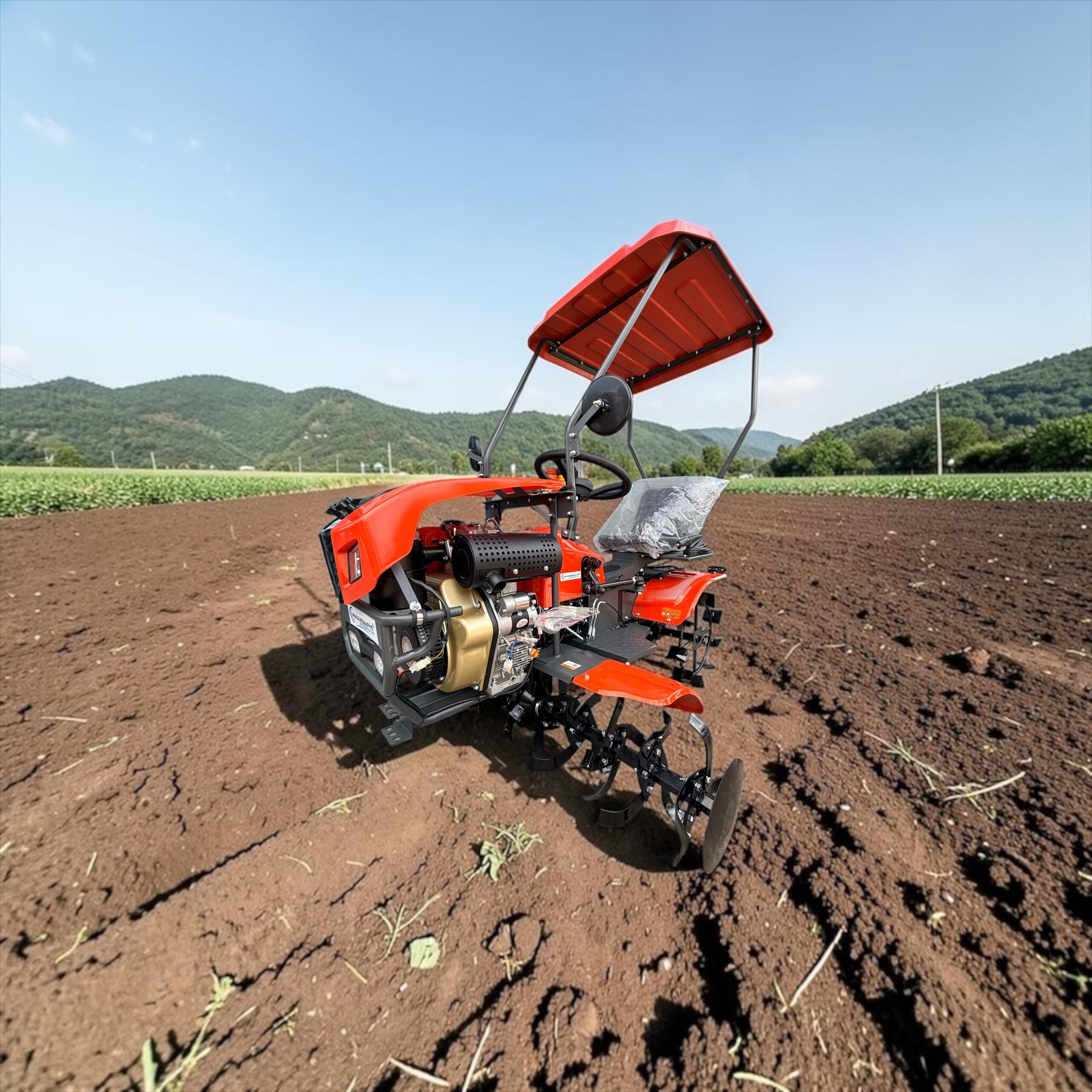 Minitractor de carga y motoazada Diesel Kama 15 hp - Imagen 4